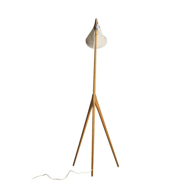 Mid-Century Giraffe Lamp in Teak by Uno & Östen Kristiansson for Luxus Vittsjö, Sweden, 1950s For Sale - Image 4 of 7