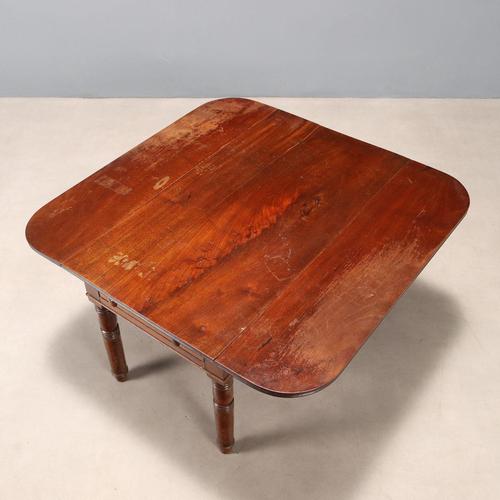 Wood Side Table in Mahogany For Sale - Image 7 of 11