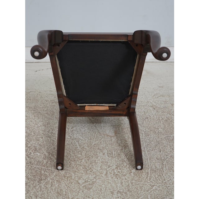 Set of 8 Henkel Harris Mahogany Dining Chairs For Sale - Image 11 of 12