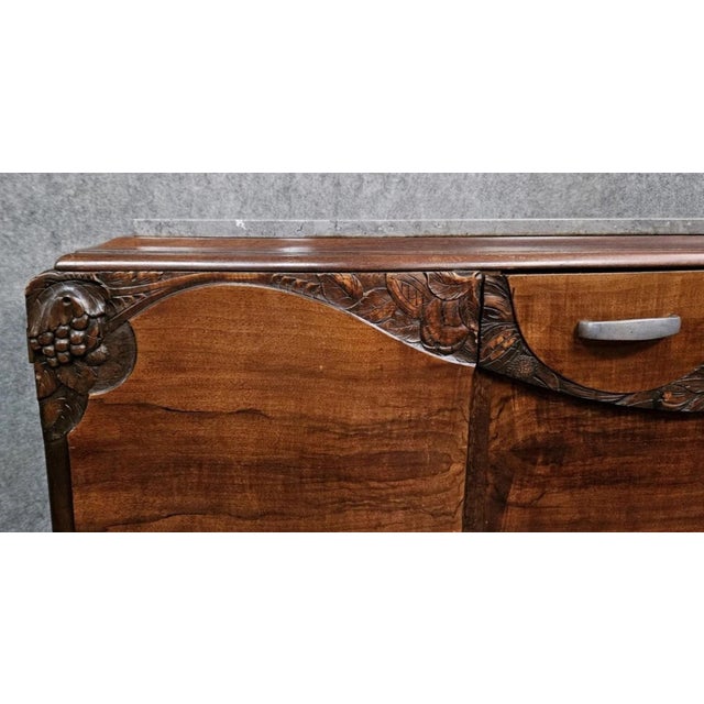 Wood Art Deco Mahogany Credenza, 1930s For Sale - Image 7 of 10
