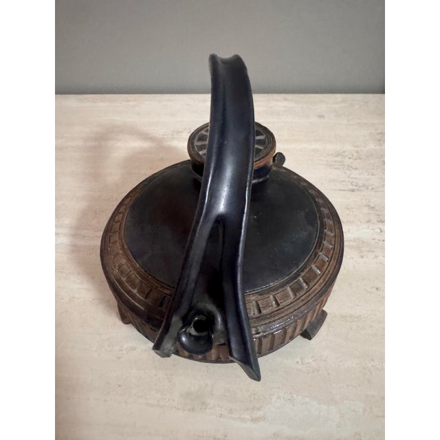 Vintage Sculptural Artisan Studio Pottery Teapot Signed For Sale - Image 12 of 12