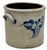 Excellent 1850s Antique American Blue 2 Gallon Flower Decorated Stoneware Jar by S. T. Brewer - Havana New York For Sale In Boston - Image 6 of 18