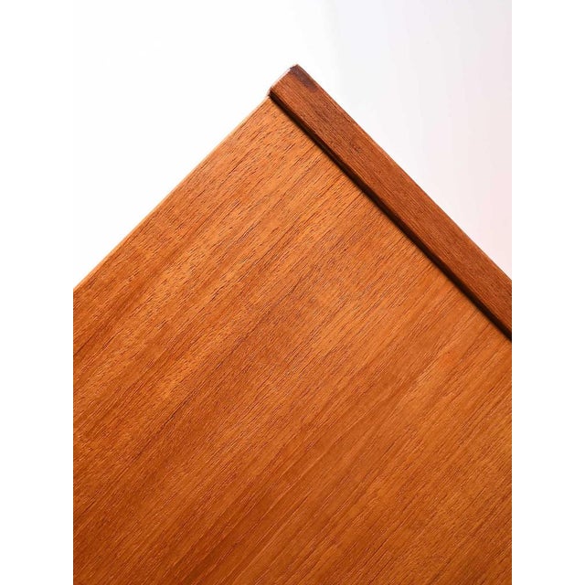 Scandinavian Teak Highboard with Triple Compartment, 1960s For Sale - Image 6 of 11