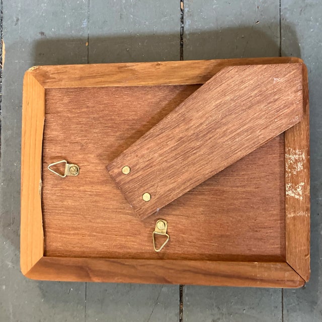 Abstract Contemporary Original Wayne Cunningham Abstract Marker Drawing Vintage Tabletop Frame For Sale - Image 3 of 3