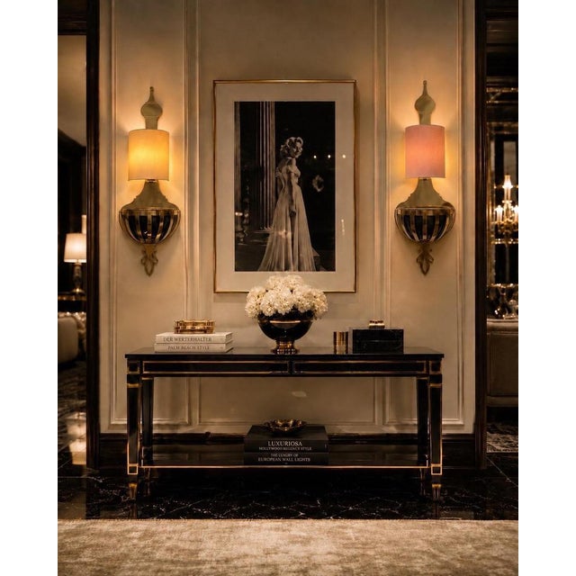 Hollywood Regency Brass Wall Lights with Planters from Valenti, Spain, 1970s, Set of 2 For Sale - Image 3 of 18