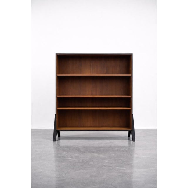 Mid-Century Scandinavian Modern Teak Bookcase, 1960s For Sale - Image 9 of 18