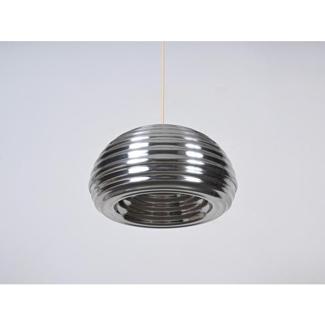 Silver Vintage Flower Splugen Brau Pendant attributed to Achille Castiglioni for Flos, Italy, 1961 For Sale - Image 8 of 15