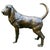 An impressive life-size bronze sculpture of a Bloodhound or hunting dog by Christian Maas, beautifully modelled with...