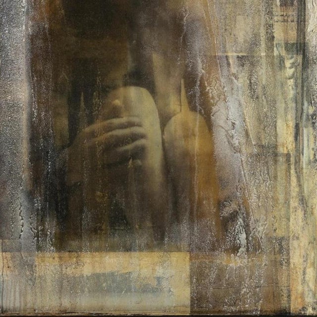Modern Günther Edlinger, Composition, Mixed Media on Canvas For Sale - Image 3 of 6