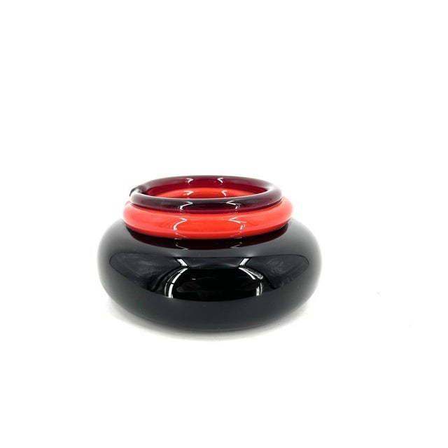 Black Ashtray by Ettore Sottsass for Venini, 1990s For Sale - Image 8 of 9