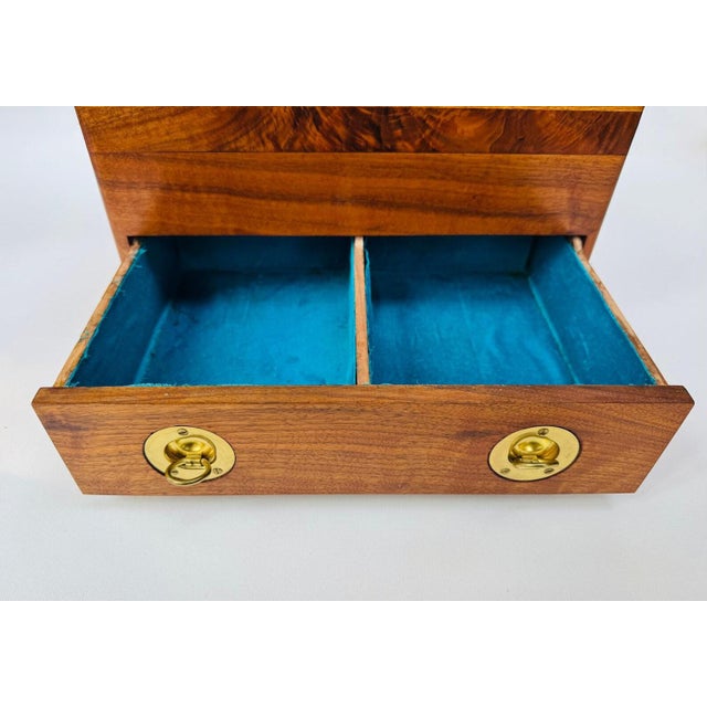 Vintage Handmade Musical Jewelry Cabinet With Drawer For Sale - Image 15 of 18