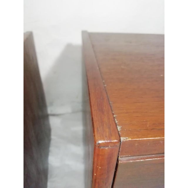Rosewood & Brass Nightstands, 1950s, Set of 2 For Sale - Image 16 of 18