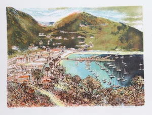 Francis Atlee Caldwell, Avalon Bay, Lithograph