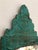 Rococo Antique Embossed Pressed-Metal (Tole) Mirror With a Green Patina Finish and Gilt Highlights Rococo For Sale - Image 3 of 10