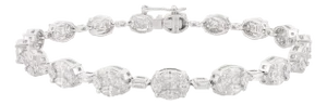 Certified Flawless Diamond Engagement Tennis Bracelet for Mom
