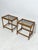 Bamboo Nightstands with Glass Top, Italy, 1960, Set of 2 For Sale - Image 9 of 12