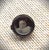 Metal Antique Petite 10k Round Baby Sepia Portrait Pin For Sale - Image 7 of 10