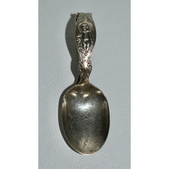 Antique Sterling Decorative Nursery Rhyme Collectors Baby Spoon For Sale - Image 10 of 13