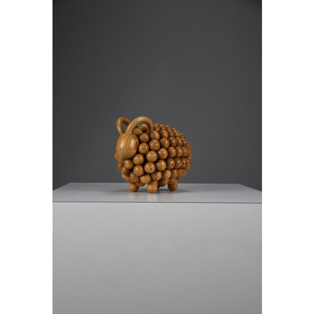 Wood Aarikka Kaija, Passi Aries Sculpture, 1973, Wood For Sale - Image 7 of 14