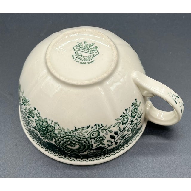 Green Burgenland Coffee or Tea Service from Villeroy & Boch, 1960s, Set of 28 For Sale - Image 17 of 18
