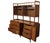 Two piece server and hutch set by America of Martinsville. Both are constructed of walnut with the server featuring a...
