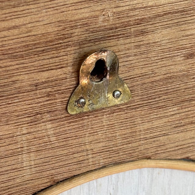 20th Century White Wicker Wall Mirror For Sale - Image 11 of 12