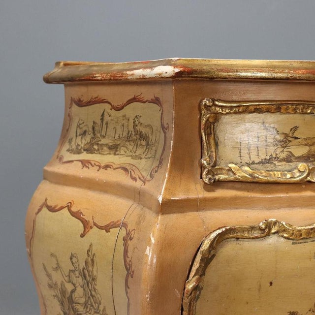 20th Century Baroque Venetian Bedside Tables, Set of 2 For Sale - Image 5 of 13