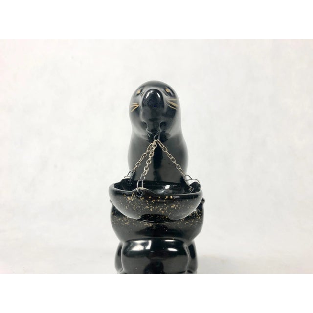 Brown Ceramic Seal Figure, 1950s For Sale - Image 8 of 10