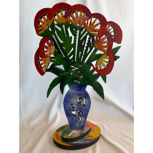 A vibrant and unmistakable work by internationally recognized Israeli artist David Gerstein, this limited edition painted...