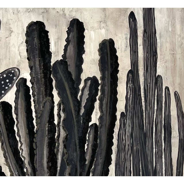 Paint Modern Cactus Painting by Bryan Boomershine- Set of 2 For Sale - Image 7 of 9