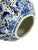 1970s Large Hand-Painted Delft Blue & White Vase With Bird Motif For Sale - Image 4 of 11