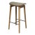 Norr11 Ny11 Bar Stool Light Smoked Oak + Spectrum Autumn Leather Seat For Sale