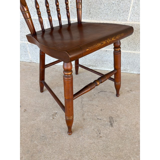 Wood (B) Hitchcock Riverton Harvest Maple Inn Chair For Sale - Image 7 of 10