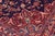 Shabby Chic Shabby Chic Persian Kashan Blue/Red Wool Rug - 9'8'' X 12'10'' For Sale - Image 3 of 10
