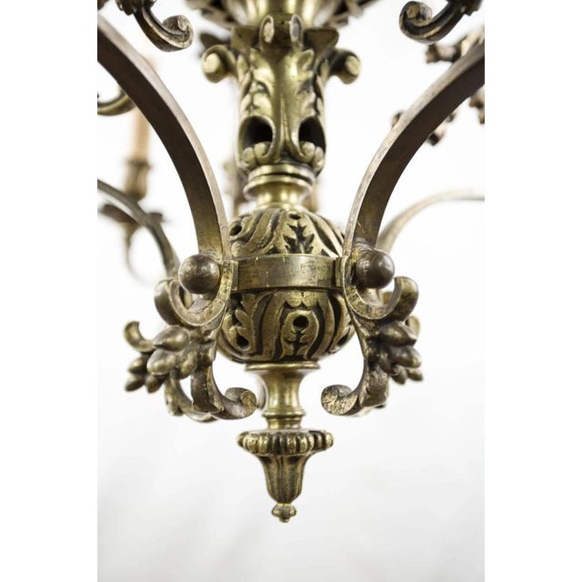 Antique Chandelier with Fifteen Bulbs For Sale - Image 12 of 18