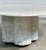Width: 119 cm Depth: 119 cm Height: 48 cm An exceptional Postmodern coffee table crafted entirely from Carrara marble,...