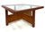 Vintage Coastal Modern Reed Coffee Table with Inset Glass Top, Newly Restored Offered for sale is a vintage coastal modern...