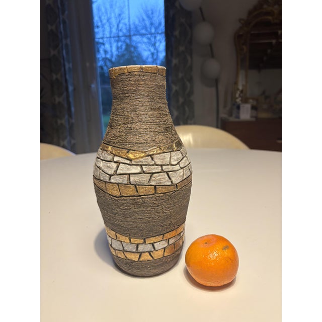 1960s Brutalist Sculptural Ceramic Vase by Fratelli Fanciullacci, Italy, 1960s For Sale - Image 5 of 12