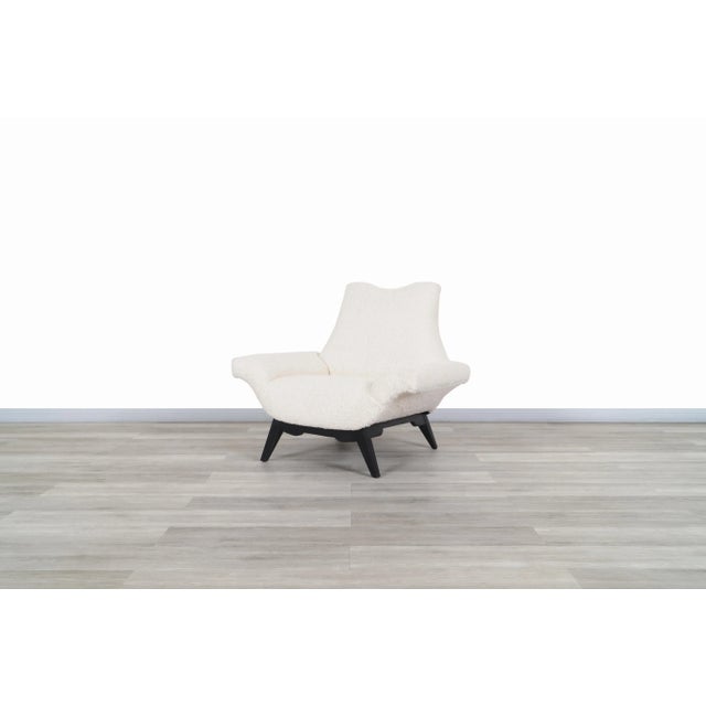 Mid-Century Modern Sculptural Boucle Lounge Chairs After Adrian Pearsall, 1950s For Sale - Image 9 of 12