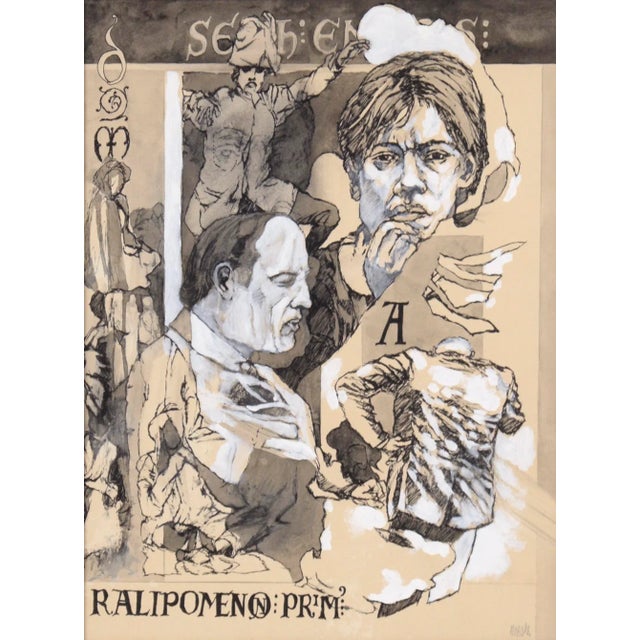 Combination of several figures in various poses by Robert Moesle (American, b. 1932), (Paralipomenon) The figures overlap...