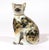 Mid 19th Century Pair of Staffordshire Pottery Seated Calico Cats For Sale - Image 5 of 7