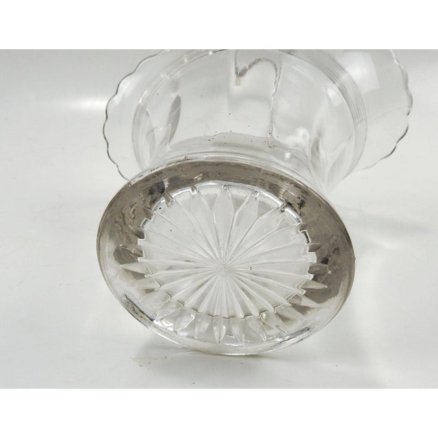 Antique Glass Basket Vase Chairish