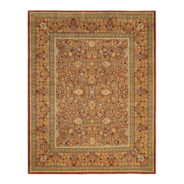 Mogul, One-of-a-Kind Hand-Knotted Area Rug in Brown, 8' 1" x 10' 3" For Sale