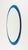 1970s Mid-Century Modern Oval Blue Wall Mirror by Metalvetro Galvorame, Italy, 1970s For Sale - Image 5 of 14