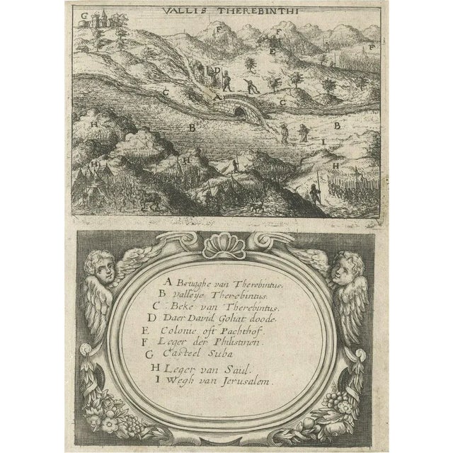 Paper A. Gonsales, Illustration of the Valley of Terebinthus in Arabia, 1673, Print For Sale - Image 7 of 7