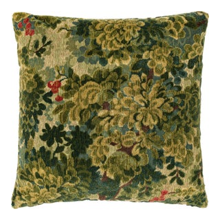 Scalamandre 22" x 22" Bois De Flandre Pillow in Forest For Sale