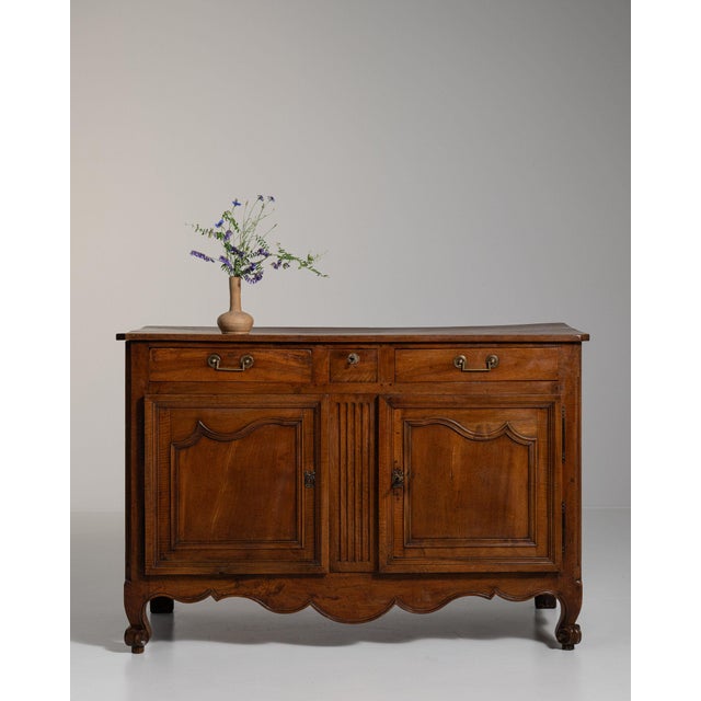 19th Century 19th Century France Louis XV Brown Wood Storage Cabinets & Cupboards For Sale - Image 5 of 11
