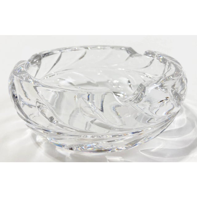 Vintage Cut Glass Catchall Dish, Wine Coaster, Ashtray For Sale - Image 4 of 4