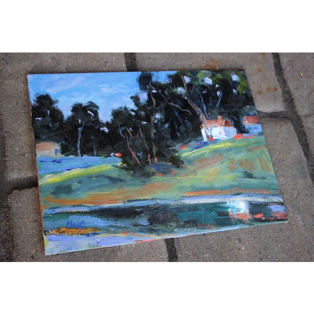 Quiet Places & Coastal — Coastal Cambria Original oil painting by Lisa Haas, 12 x 9 unframed canvas panel, signed. A...