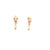 Modern Late 20th Pair of Ruby and Diamond J Shaped Hoops For Sale - Image 3 of 3